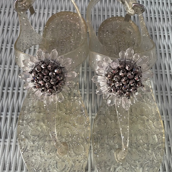 COACH Clear Jelly Sandals, size 5.5 - Picture 1 of 4